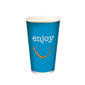 Kubki Papierowe 16 Oz/500 ml "Enjoy" Ø9,0cm (1000 Sztuk)