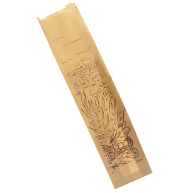 Torby Papierowe "Siega" Kraft 12+9x50cm (100 Sztuk)