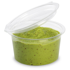 Miski Okrągły Zawiasie APET Przezroczyste 80ml Ø70mm (450 Sztuk)