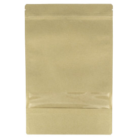 Paper Bag without Handle Kraft and Window 12+6x23,5cm (500 Sztuk)