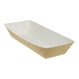 Tacki Łódki Papierowe Kraft Hot-Dogi 17x5,5x3,8cm (25 Sztuk)