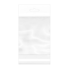 Torby BOPP z Warstwą Klejącą i Zawieszką Euro 10x15cm G160 (100 Sztuk)