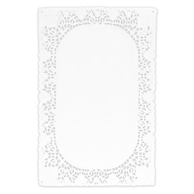 Serwetki Ozdobne Białe "Litos" 20x30cm (250 Sztuk)