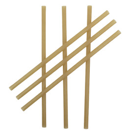 Ekologiczne Słomki do Napojów z Trzciny Cukrowej Ø0,8cm 25cm (50 Sztuk)