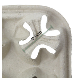 Tacka Papierowa na 4 Kubki (20 Sztuk)