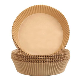 Kraft Papier do frytkownic beztłuszczowe 40g Ø20x4cm (50 Sztuk)